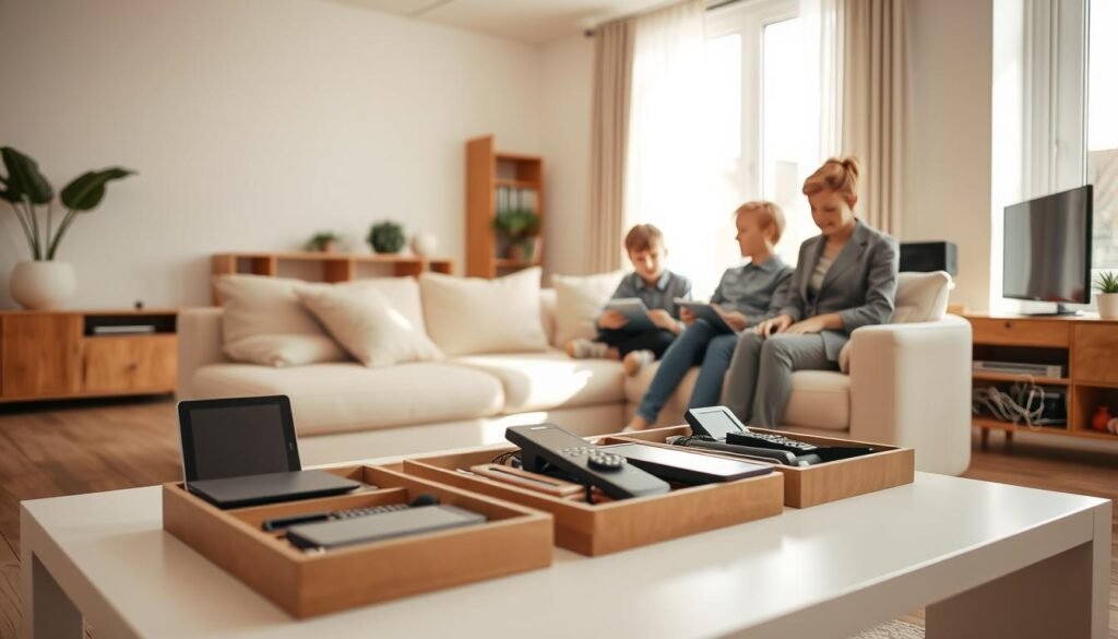 electronic device management for families