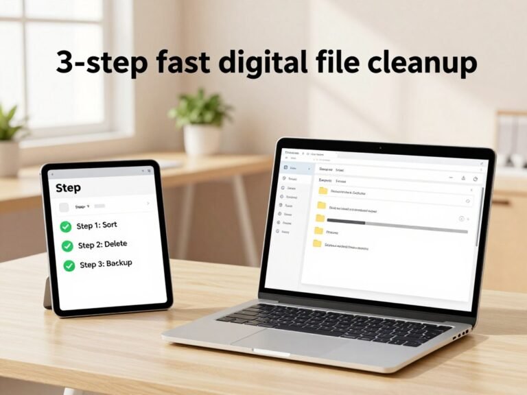 3-Step Fast Digital File Cleanup.