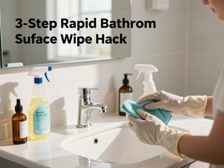 3-Step Rapid Bathroom Surface Wipe Hack