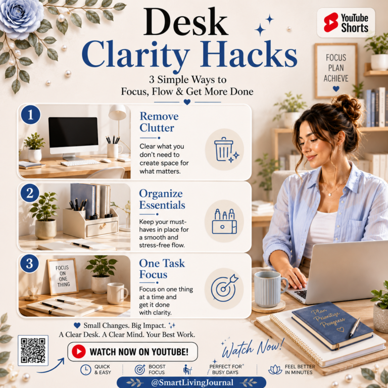 Desk Clarity: 3 Fast Organization Hacks