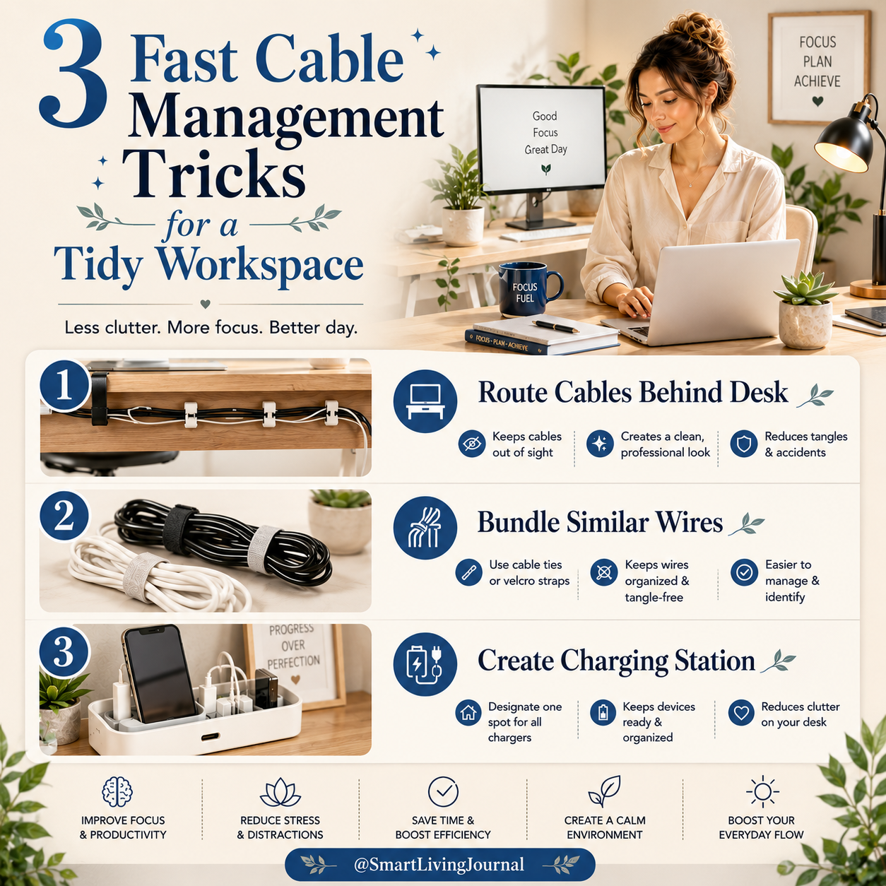 3 Fast Cable Management Tricks for a Tidy Workspace