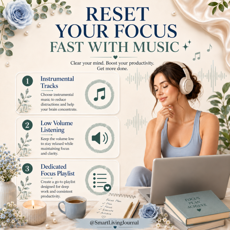 Reset Your Focus Fast with Music for Better Concentration.