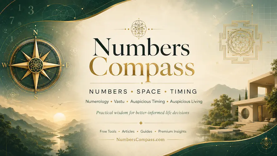 Numbers Compass - Numerology, Vastu and Auspicious Living